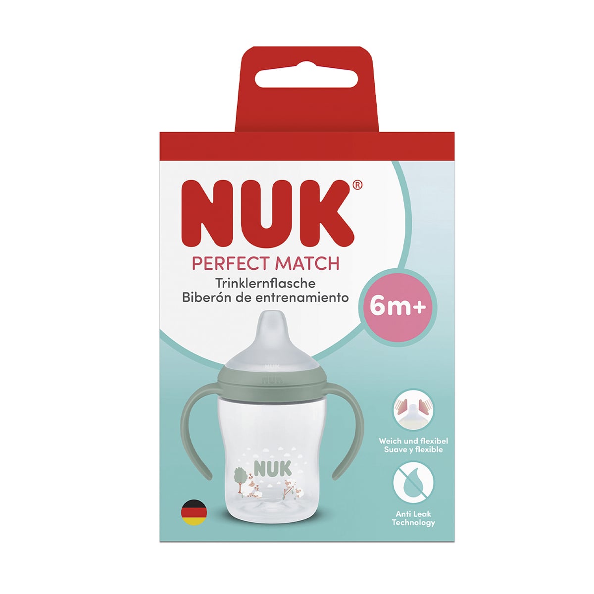 Поїльник NUK Perfect Match Learner Cup Вівця, з ручкою, від 6 місяців, 150 мл (3954235)